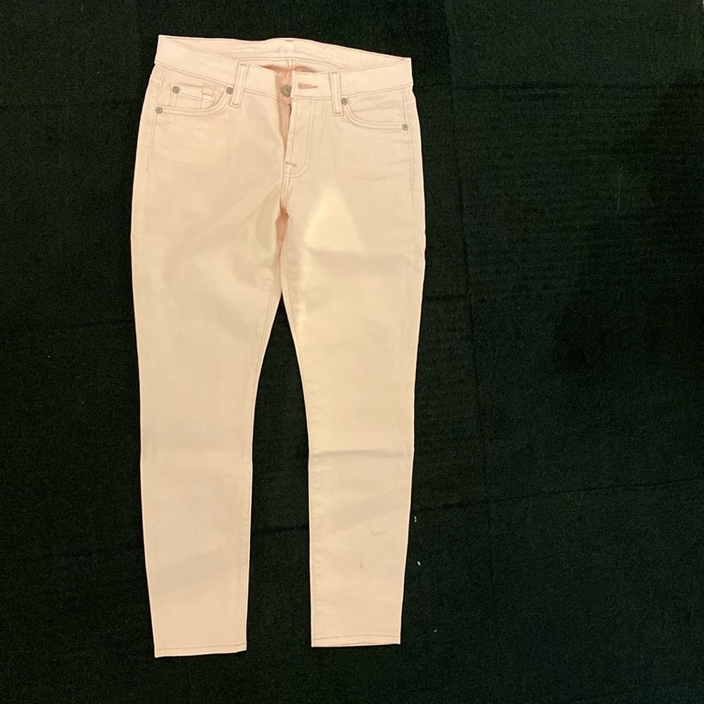 7 For All Mankind Cropped Skinny Jeans size 26